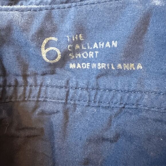 Lilly Pulitzer Women's Cotton Textured Chevron Callahan Shorts Navy Blue Size 6 - Picture 7 of 13